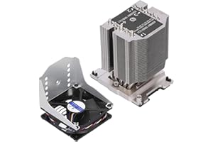 Tomantery LGA 3647-0 CPU Radiator Quiet Cooling System for X11 Purley, Metal Silver Size: 102x91x125.5mm / 4.0x3.6x4.9in, Fit