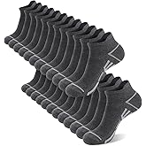 shnn 12 Pairs Mens Ankle Socks Athletic Casual Low Cut Short Socks for Men With Tab Shoes Size 6-11