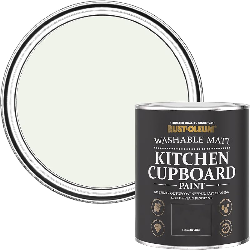 Rust-Oleum Off White Kitchen Cupboard Paint Matt Steamed Milk 750ml