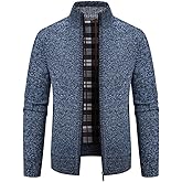 Mylldey Mens Sweater Cardigan Knitted Long Sleeve Men Sweaters Fall