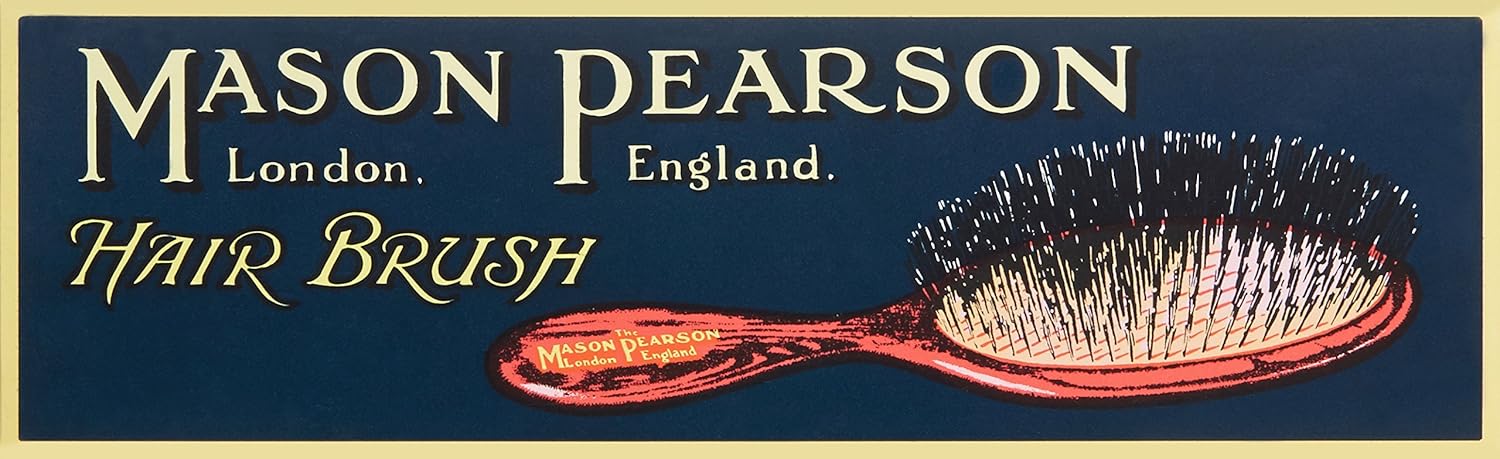 Mason Pearson N4 Nylon Pocket Hair Brush - Dark Ruby, Black - Image 3
