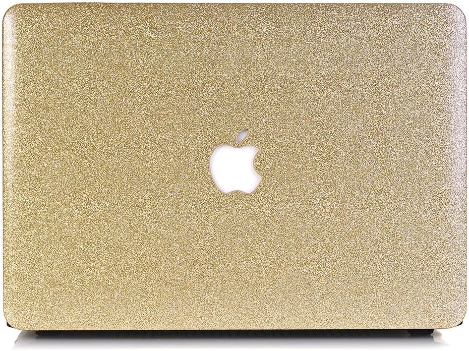 Onkuey Compatible with MacBook Pro Retina 15 Inch Case (2015), Bling Crystal PC Hard Case for MacBook Pro 15" with Retina Display (Model: A1398, NO CD-ROM Drive) - Bling Gold