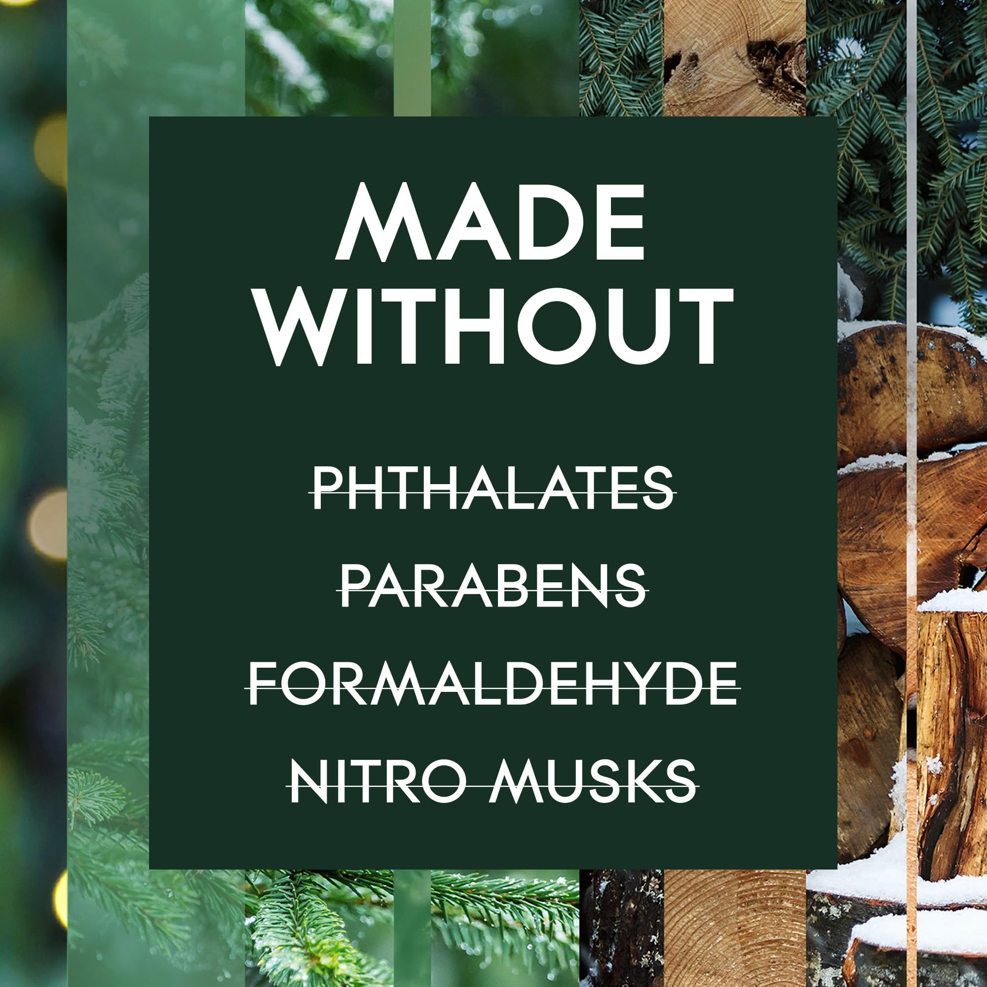 Candle Twinkling Pine & Cedar, Fragrance Candle Infused with Essential Oils, Air Freshener Candle, Limited Edition Scent, 3-Wick Candle, 6.8 Oz, 3 Count