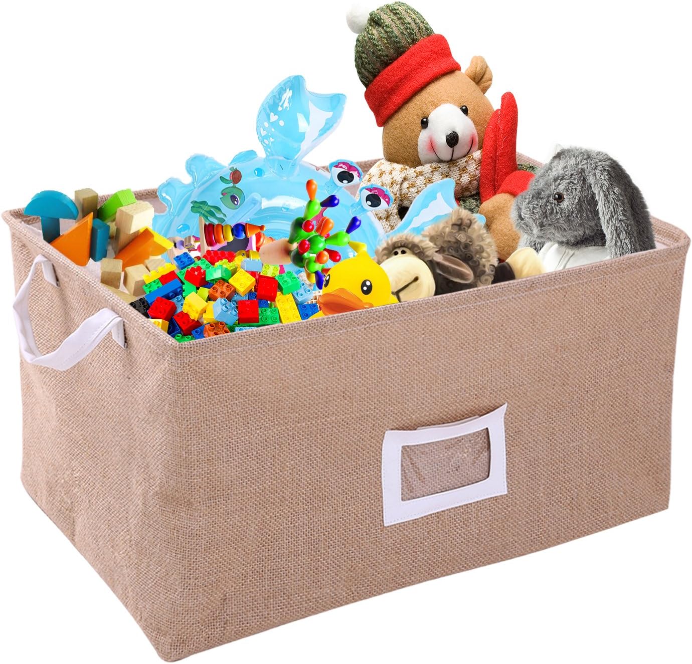 VOLJEE Foldable Canvas Storage Bins Baby Toy Organizers