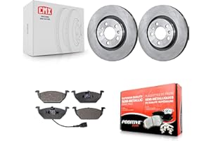 Transit Auto Front Disc Brake Rotors And Semi-Metallic Pads Kit Replacement For Volkswagen Jetta Golf Beetle City K8F-100309