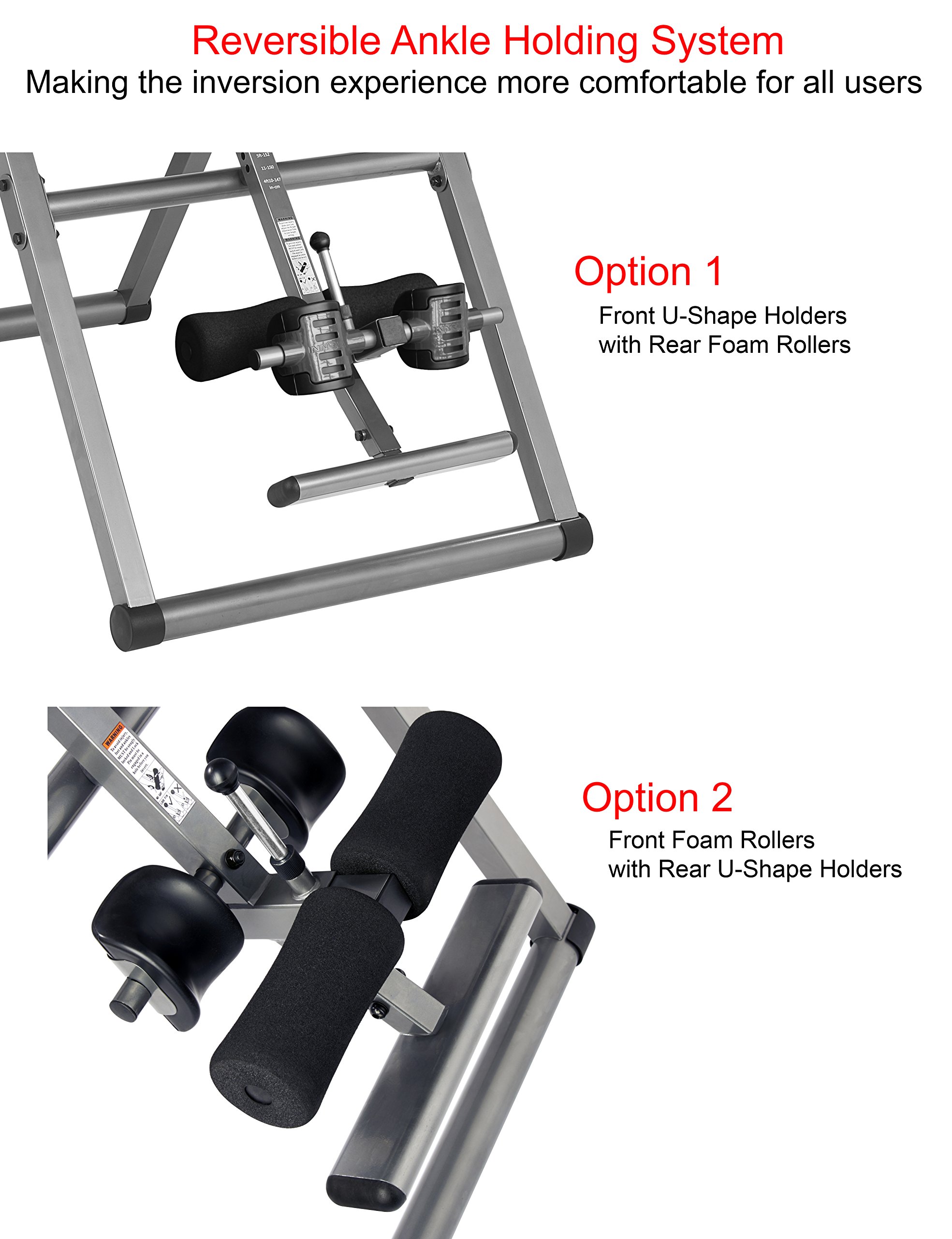INNOVA HEALTH AND FITNESS ITX9600 Heavy Duty Inversion Table, Standard