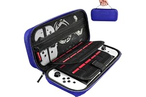 daydayup Carrying case - Midnight Blue Protective Hard Portable Travel case Shell Pouch for Console & Accessories…