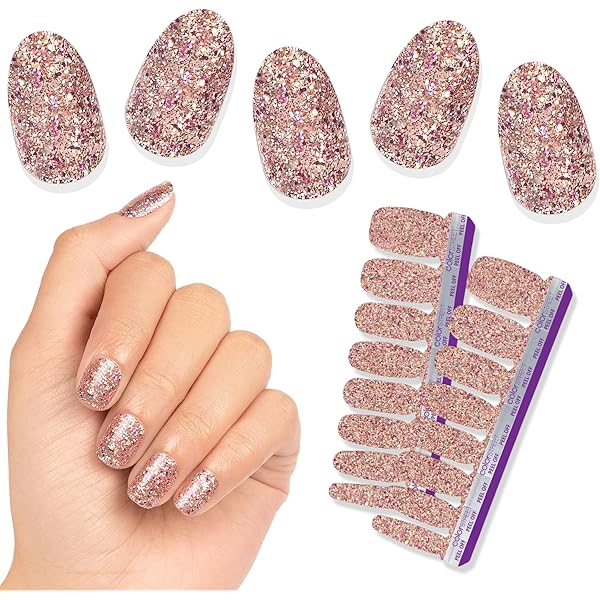 colorful_nails୨୧⋆* Amazon.com : Color Street Social Butterfly Glitter Nail Strips