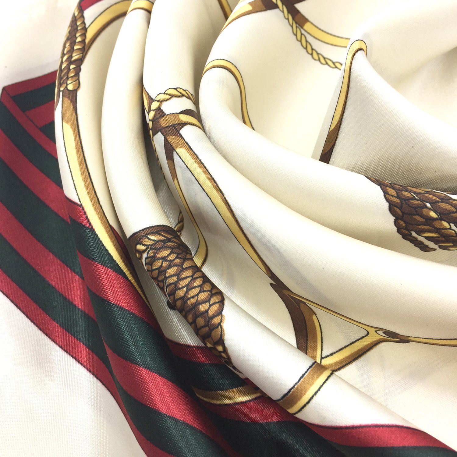 YOUR SMILE Silk Feeling Scarf Women's Fashion Pattern & Solid Color Large Square Satin Headscarf YOUR SMILE Silk Feeling Scarf Women's Fashion Pattern & Solid Color Large Square Satin Headscarf