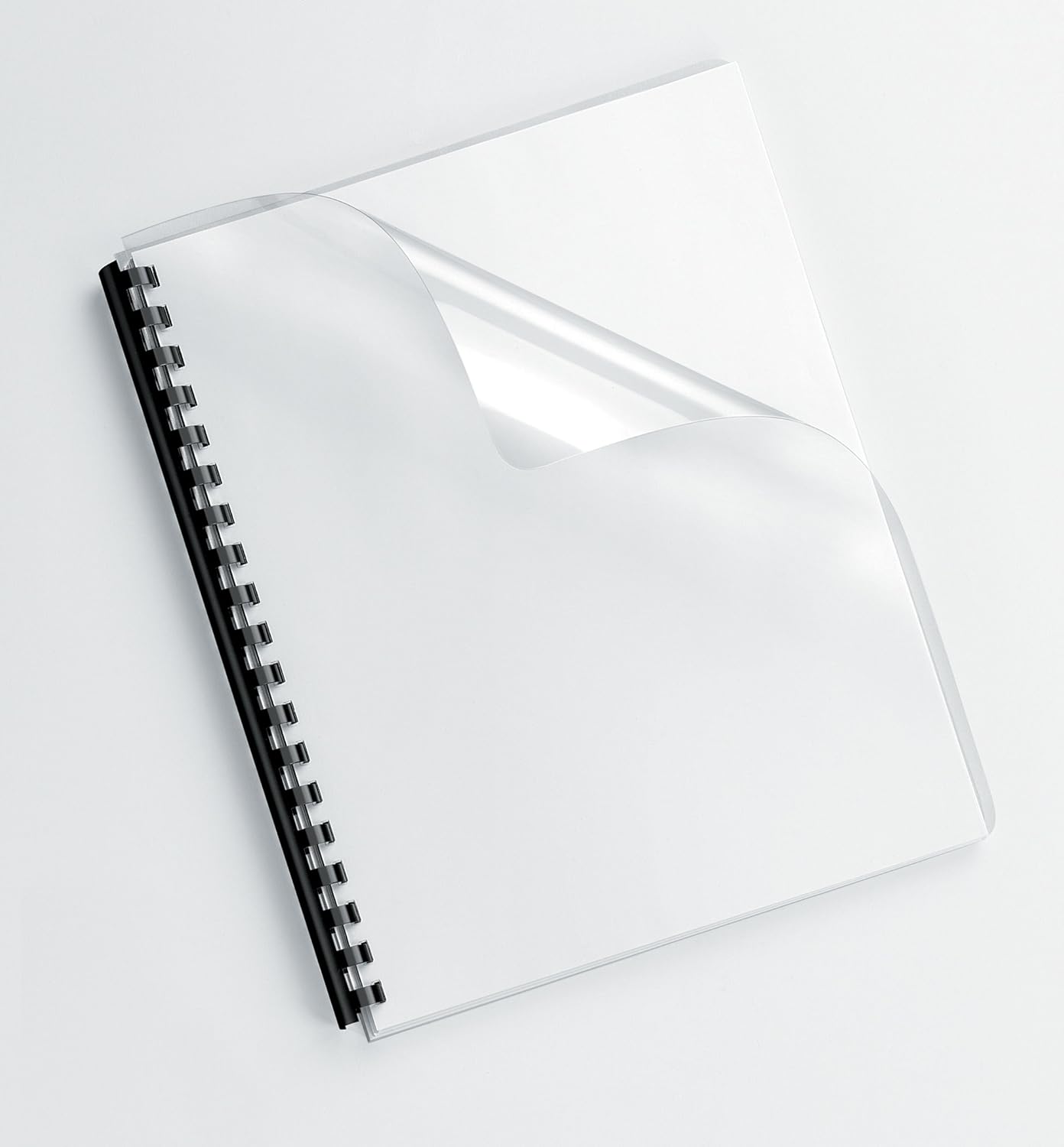 Fellowes 52311 Crystals Presentation Covers with Round Corners, 8mil 11 1/4 x 8 3/4, Clear (Pack of 100) : Binding Covers : Office Products