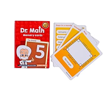 Dr Math (Grade 5) - Memory Flash Cards for Grade 5 Maths for Concepts, Clarity and Recall