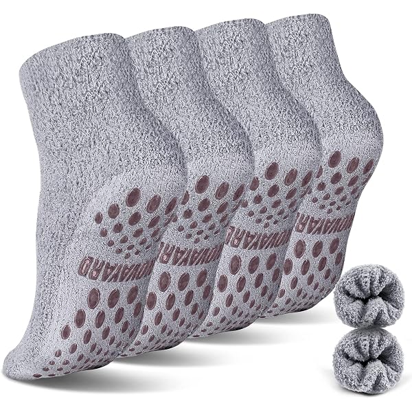 Wonima22 Cozy Thick Coral Fleece Non-Slip Slipper Socks For Machine Washa Wonima22 Cozy Thick Coral Fleece Non-Slip Slipper Socks For Machine Washa