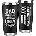 KATLADIZ Gifts for Dad from Daughter, Son - Fathers Day Gift for Dad - Birthday, Father's Day, Christmas Gifts for Dads - New Papa Daddy Stepdad Ideas for Men - 20 Oz Stainless Steel 2-sided Tumbler