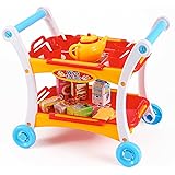 kid connection 47 piece tea cart