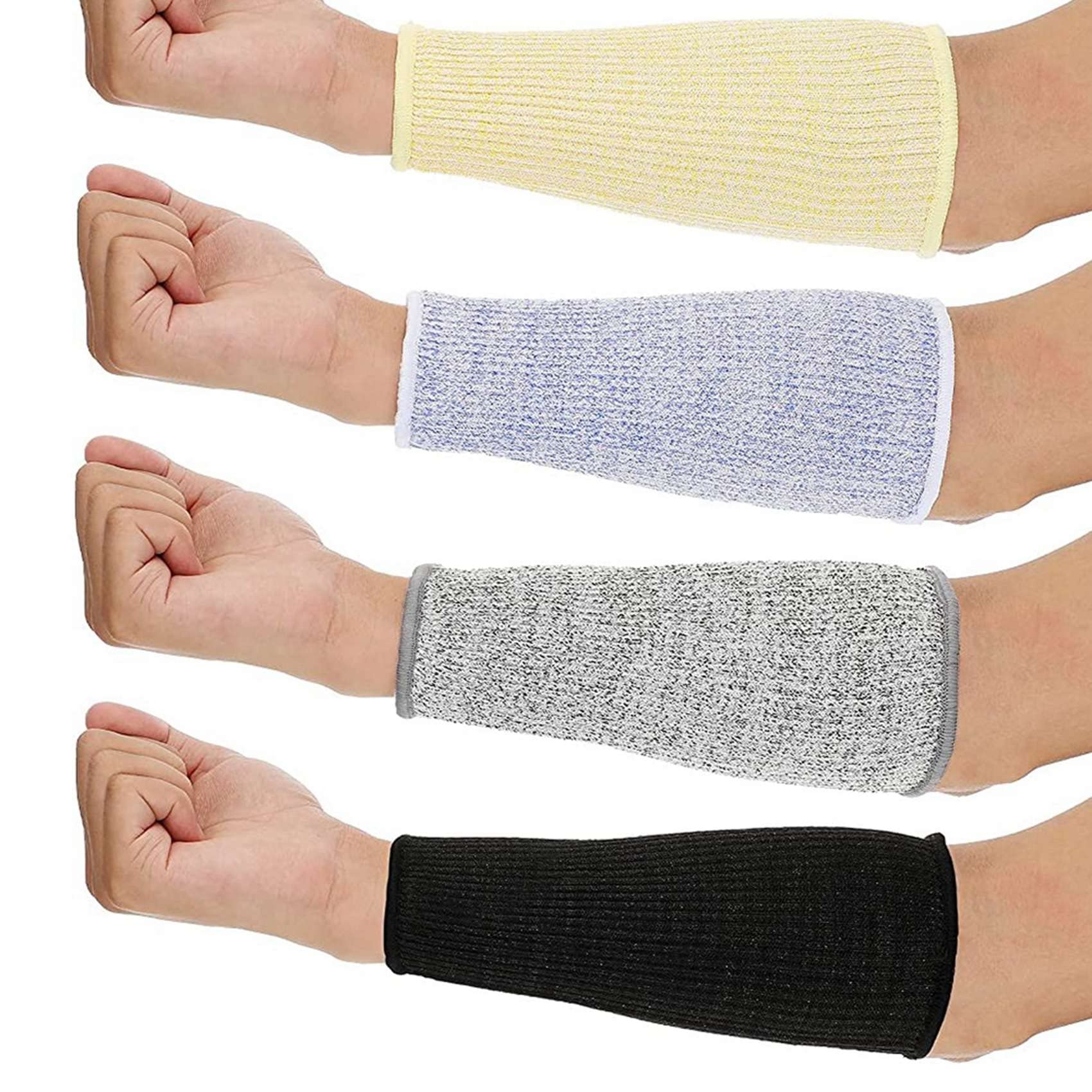 Kopinma 4 Pair Arm Protection Sleeves, Cut and Burn Sleeves Arm Protection, Arm Guards, Forearm Protection Sleeves, Gardening Sleeves, Arm Protection for Garden Kitchen Cooking