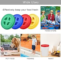 Aodaer 4 Pieces Seal Lid 5 Gallon Bucket Twist Lid