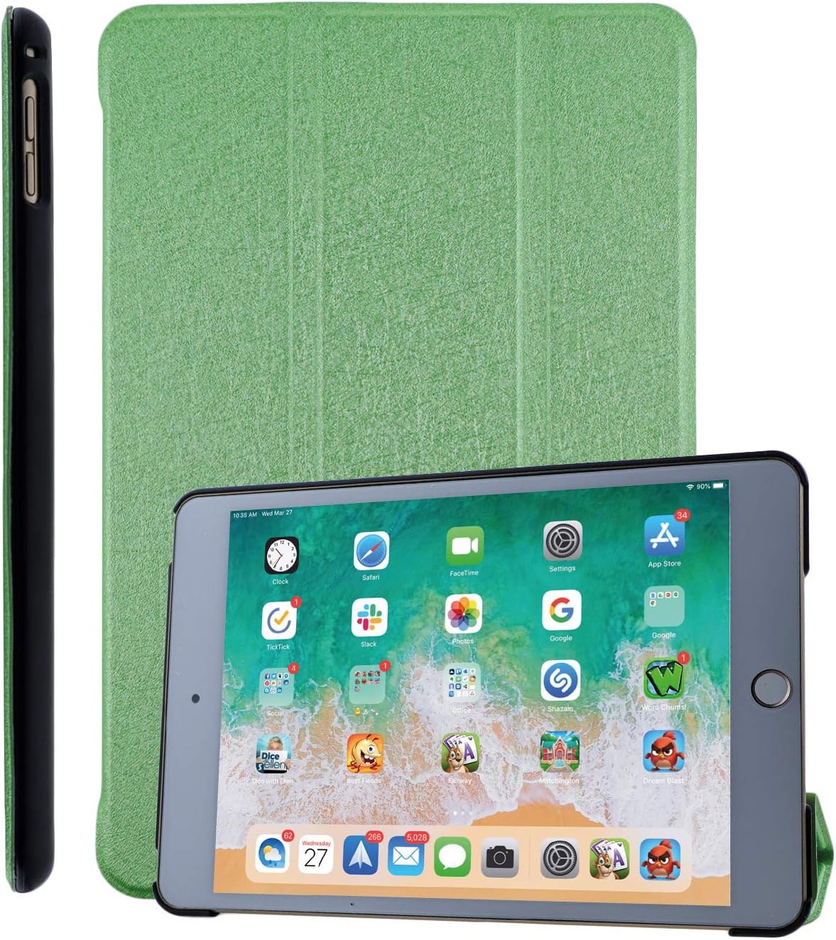 COOVY® Ultra Slim Cover for Apple iPad mini 5 (Model 2019) Smart Protective Cover Case Cover with Standing function and Auto Sleep/Wake up I green