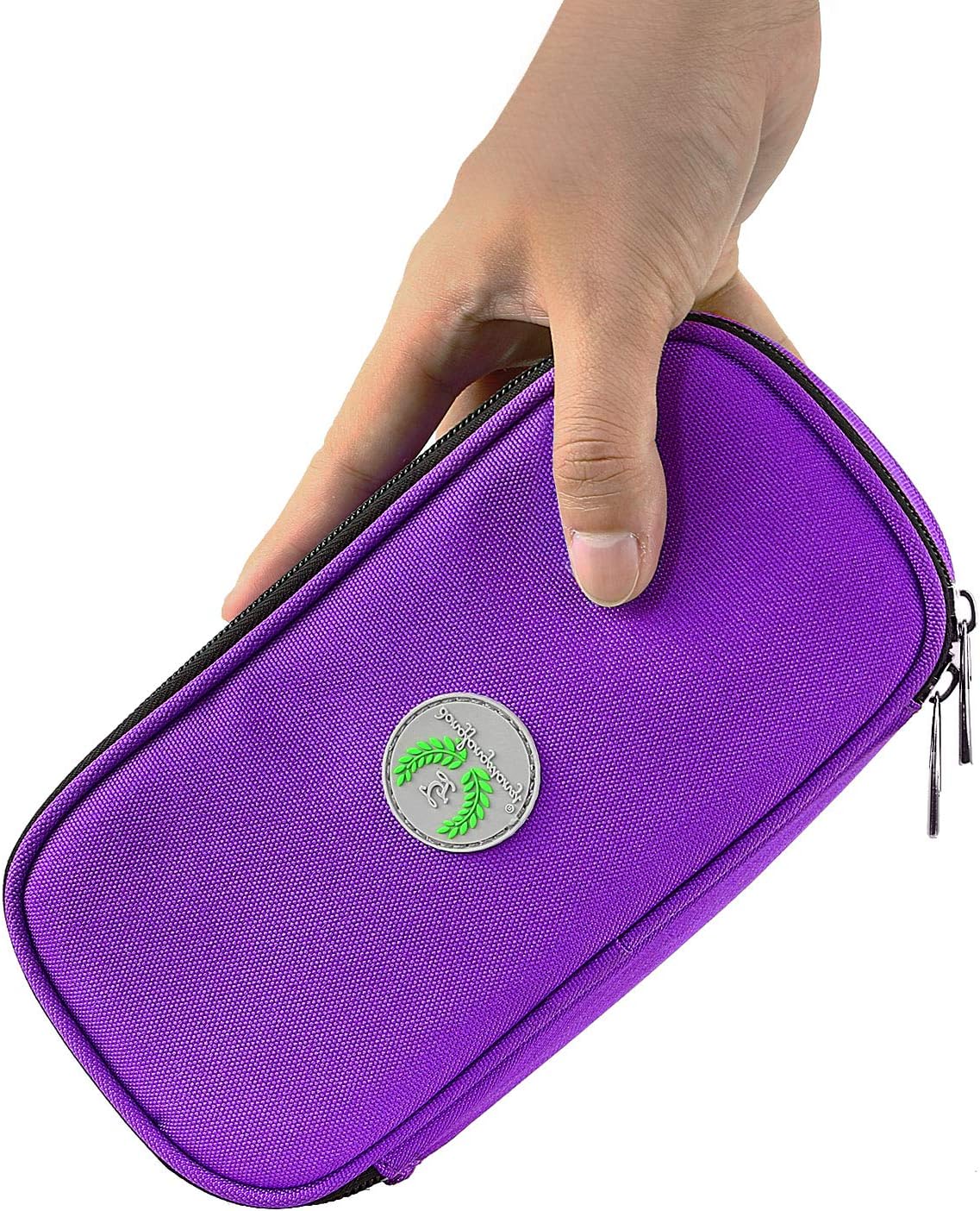 YOUSHARES Insulin Cooler Travel Case - Medication Diabetic Insulated Organizer Portable Cooling Bag for Insulin Pen and Diabetic Supplies with 2 Cooler Ice Pack (Purple): Health & Personal Care