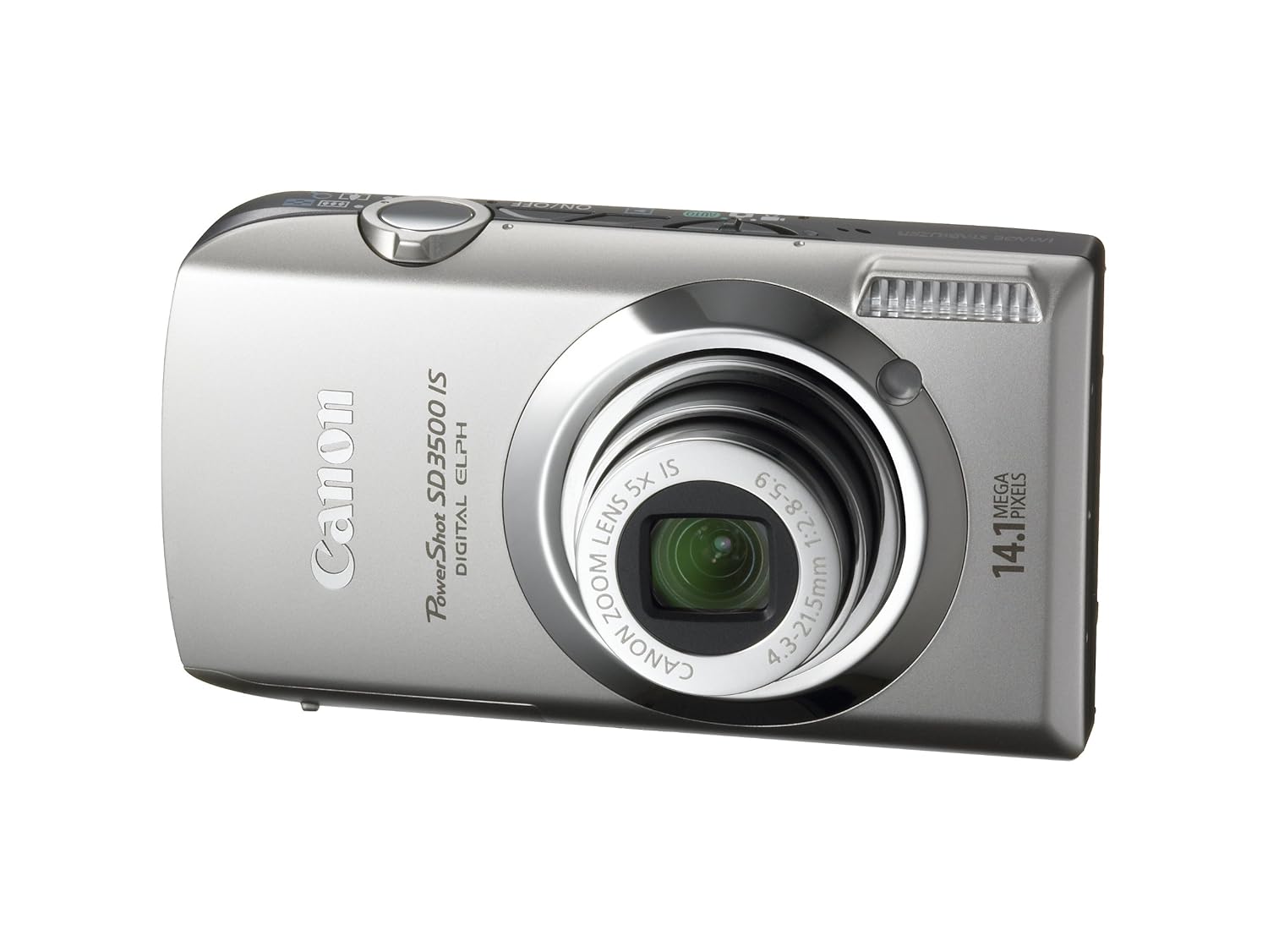 Amazon.com : Canon PowerShot SD3500IS 14.1 MP Digital Camera with 3.5-Inch  Touch Panel LCD and 5x Ultra Wide Angle Optical Image Stabilized Zoom  (Silver) ...