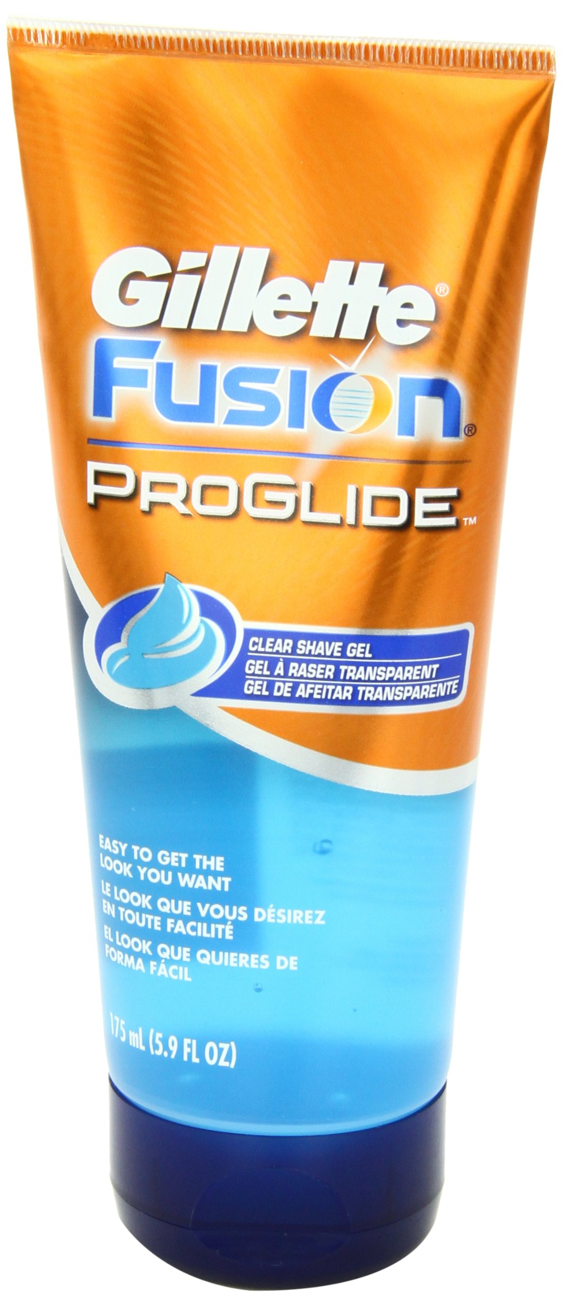 Gillette Fusion ProGlide Shave Gel, Clear, 5.9 Ounce (Pack Of 2) on