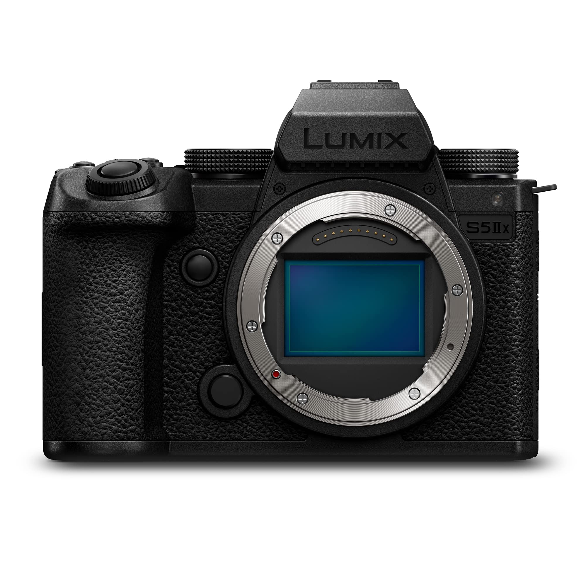Panasonic LUMIX DC-S5M2XE Spiegellose Vollformatkamera, 4K 60p & 6K 30p unbegrenzte Aufnahme, Flip Screen, WLAN, Hybrid-Phasen-AF, Active is, Duale Native ISO, DMW-BLK22 Akku, nur Gehäuse, 2160p, 2023