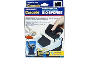Penn-Plax Cascade 700/1000 GPH Canister Filter Aquarium Bio Sponge Replacement, 1 Pack