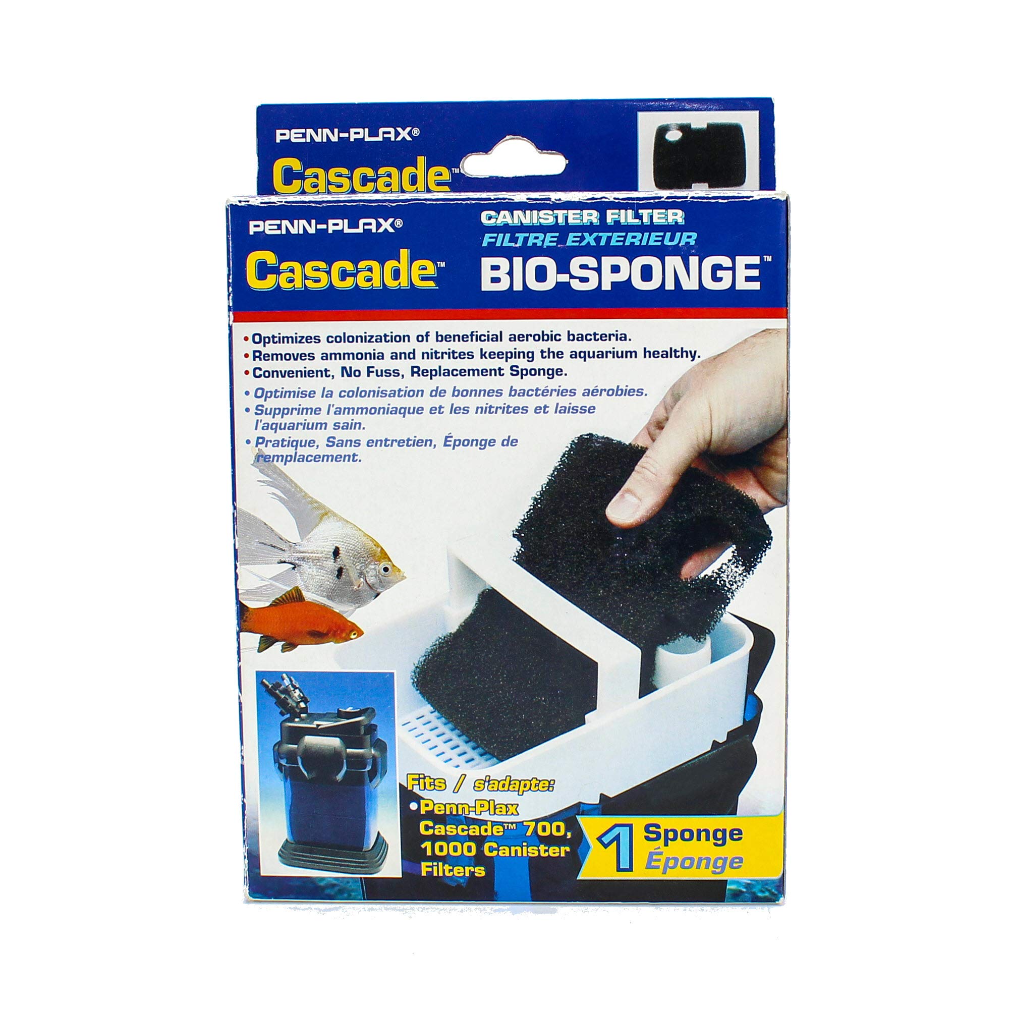 Penn-Plax Cascade 700/1000 GPH Canister Filter Aquarium Bio Sponge Replacement, 1 Pack โ image 1