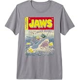 Jaws Pulp Attack Comic Cover Premium Tri-blend T-Shirt