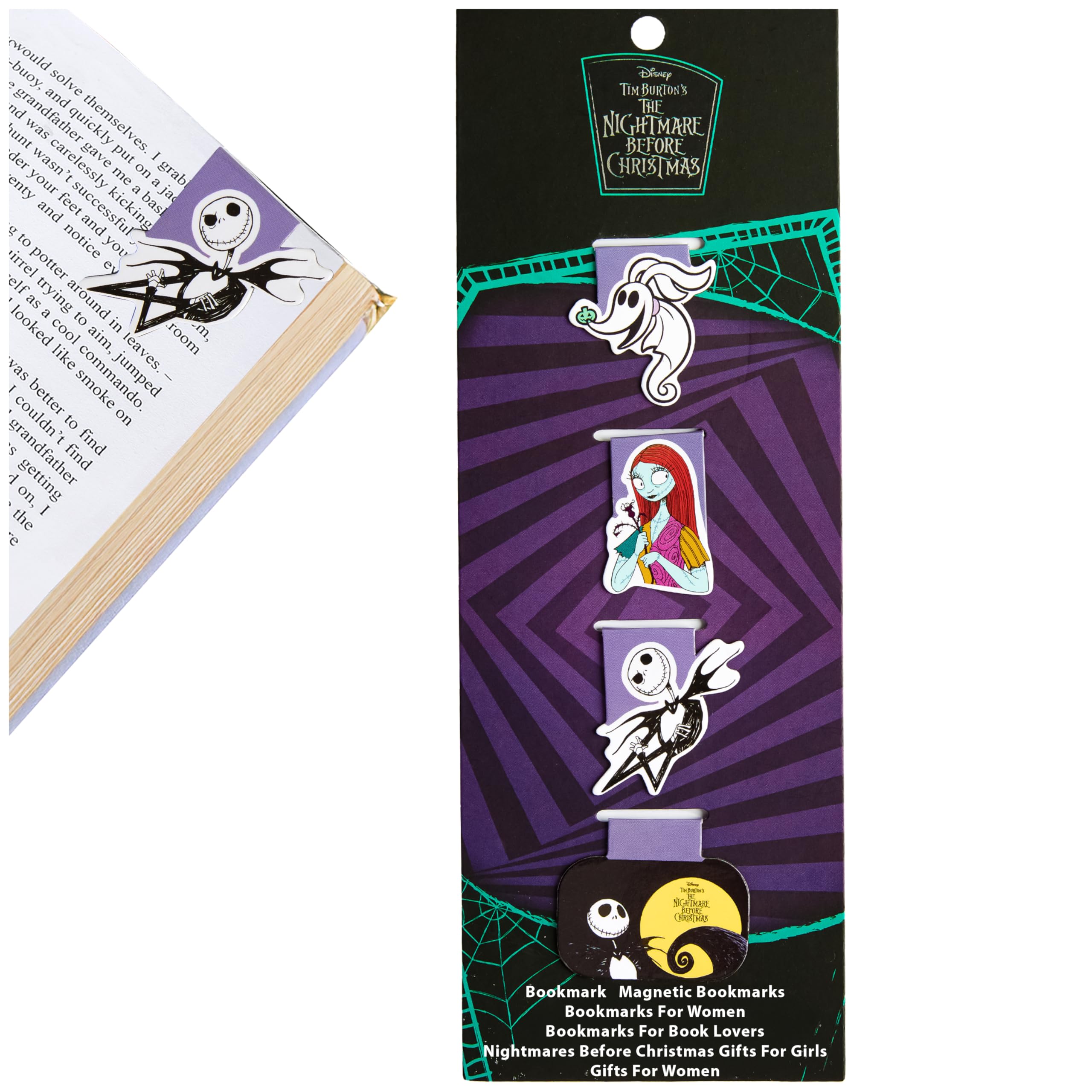 Disney Stitch Magnetic Bookmark Page Holder School University for Kids Teens Women Students Teachers Stocking Fillers Gifts for Readers Xmas Gifts (Multi 4 Pack)