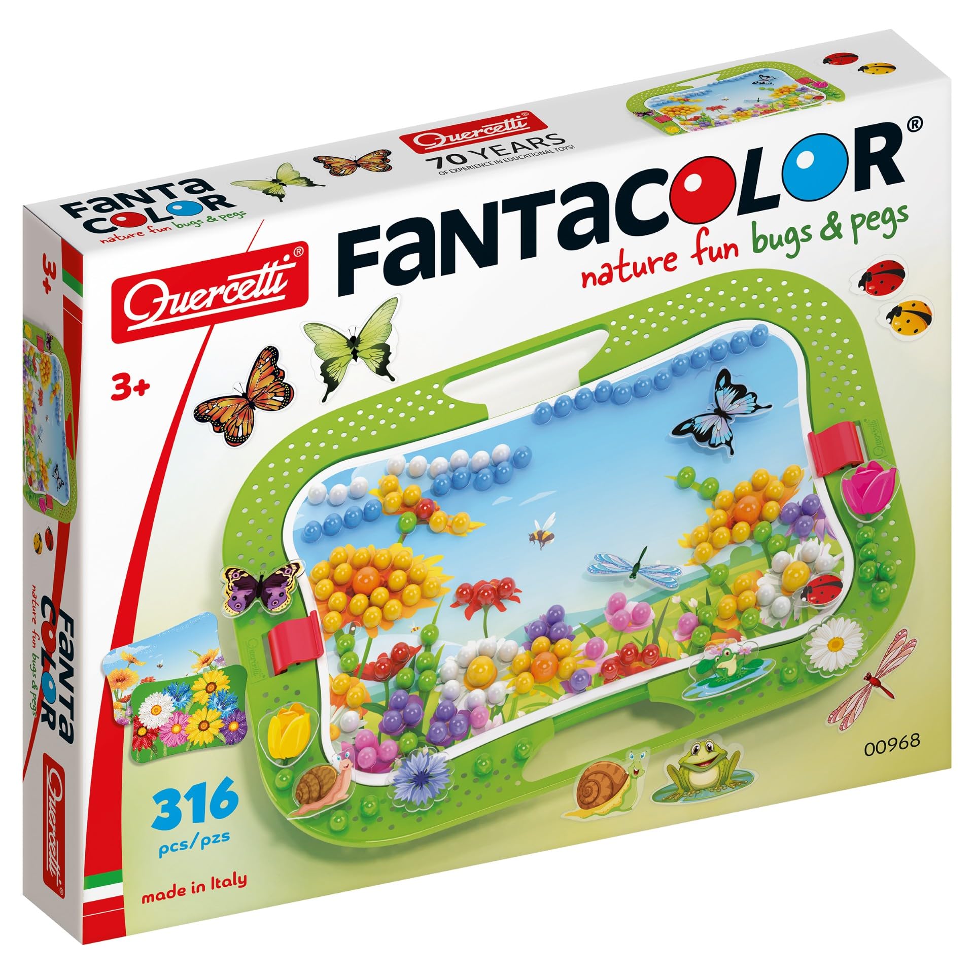 Quercetti 0968 Educational Game – Educational Games (Multi-Colour, Boy/Girl, 3 Years (s), 6 Years (s), 316 Pieces (S))