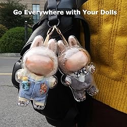 EAVAN 2Pcs Protective Case for LABUBU The Monsters
