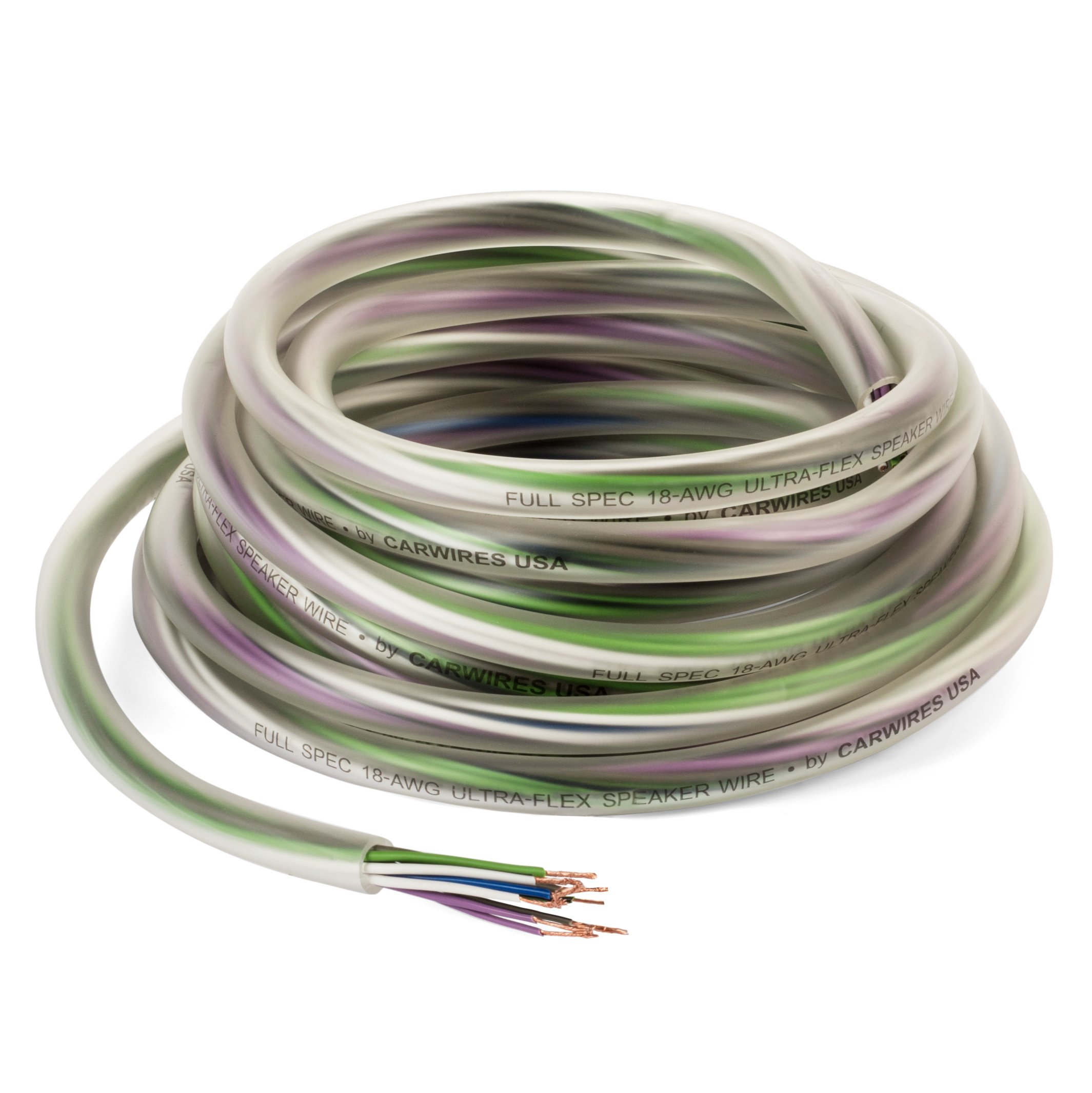 Carwires 18AWG 9 Wire Car Speaker Wire (20 Feet / 6.09 Meters) True
