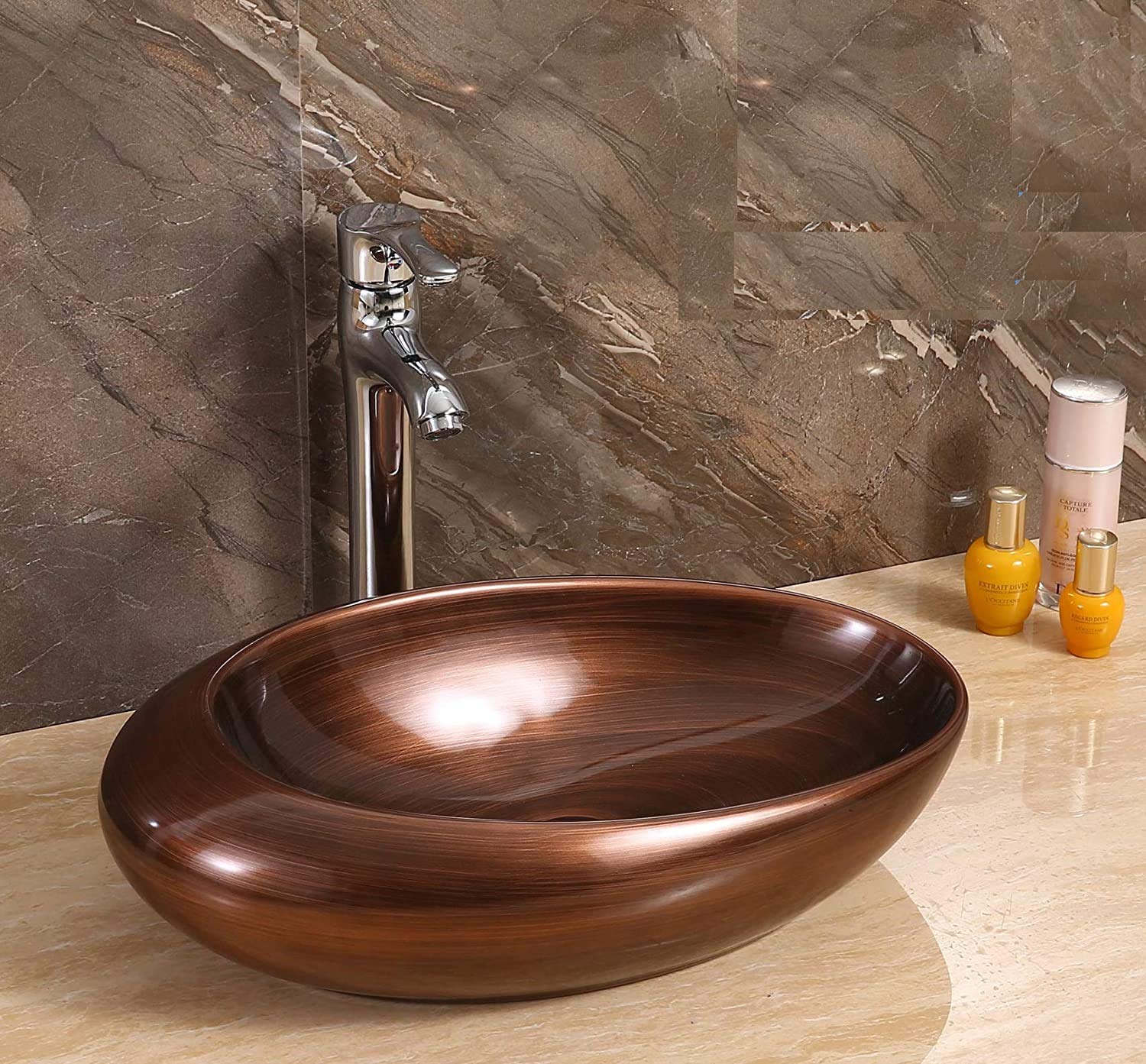 InArt Wash Basin, Copper, Ceramic Finish Amazon.in Home Improvement