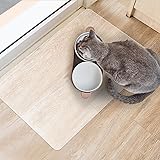 FURKIT Clear Frosted Floor Mat, PVC Durable