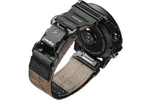 bitplay QuickFit Watch Band 22mm / 26mm – Magnetic Fidlock Buckle, Reinforced Nylon & Hypalon Strap, Compatible with Garmin Forerunner, Instinct, Quatix Series