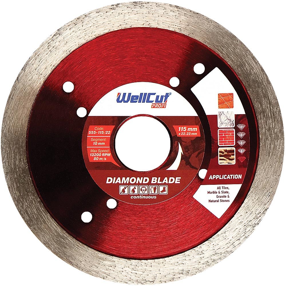WellCut 666-115/22 Profi Segmented Bore Diamond Blade 115x22,23 mm