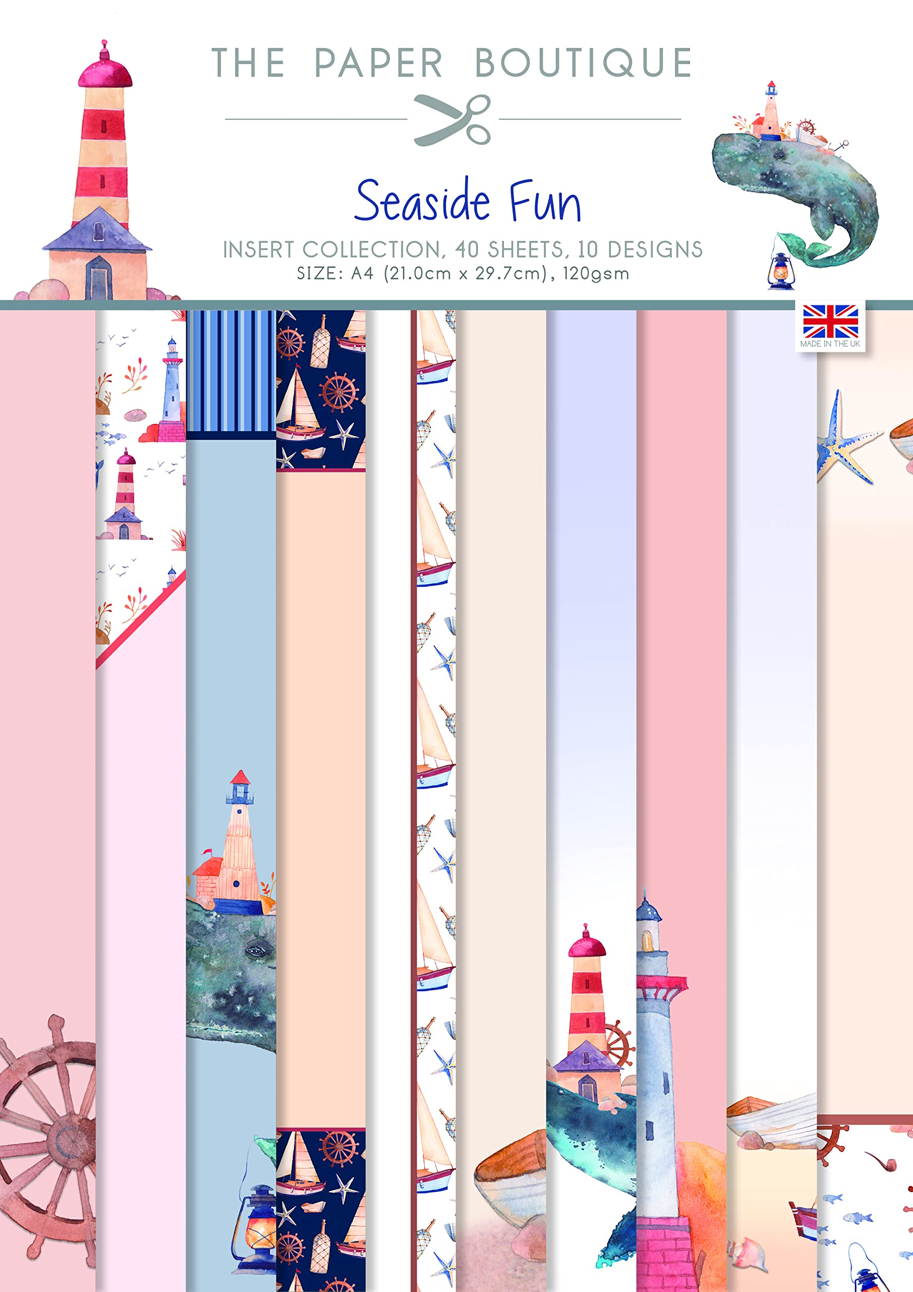 Paper Boutique Seaside Fun-Insert Collection, Mutlicoloured, A4