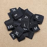 YINETTECH 500PCS Clothes Size Labels S M L XL XXL Embroidered Tags view 5