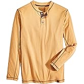 Venado Henley Long Sleeve Shirts for Men - Mens Henley with Flex Material