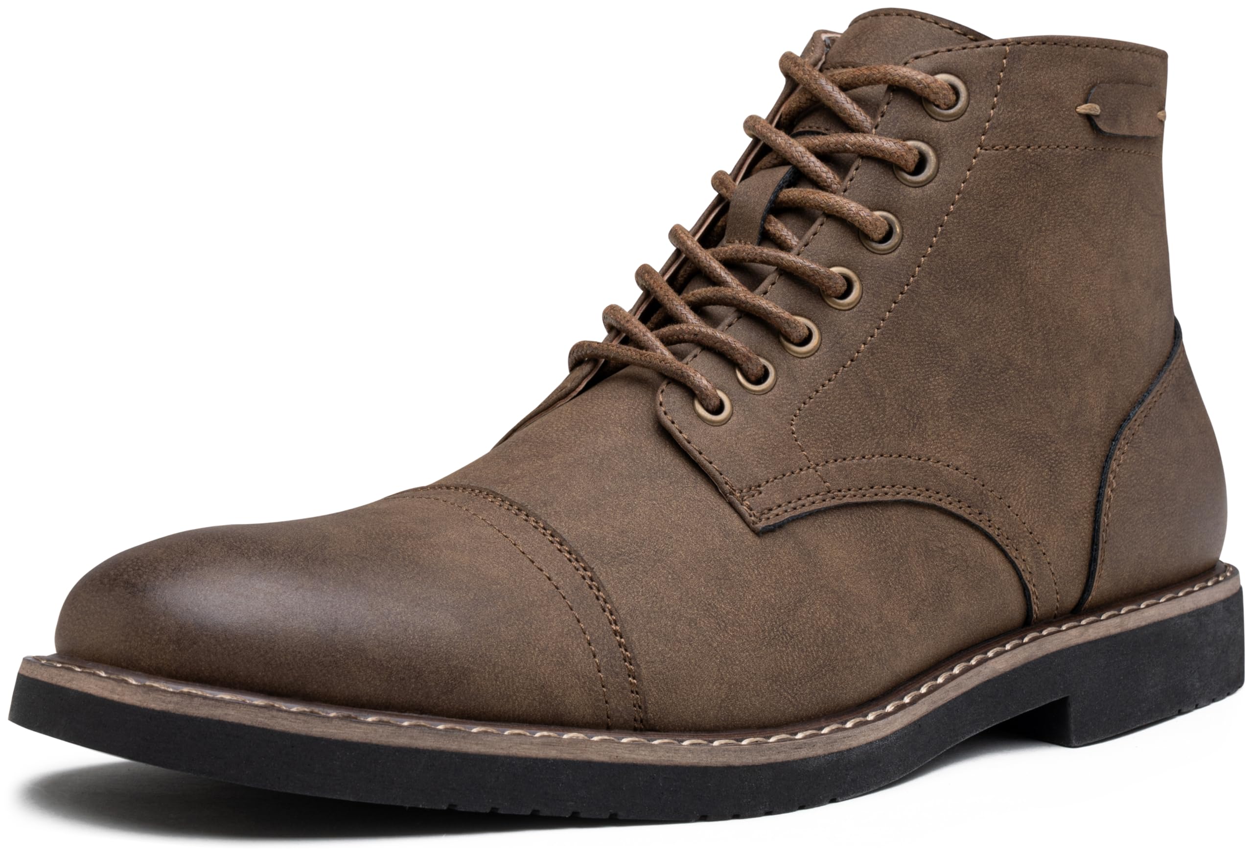 Photo 1 of Vostey Men's Dress Boots Cap Toe brown Casual Chukka Boots for Men (BMY8032A brownnubuck 11.5)