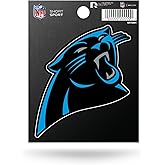 Rico Industries NFL Carolina Panthers Die Cut Team Logo Short Sport Sticker, 5.00" x 7.00"