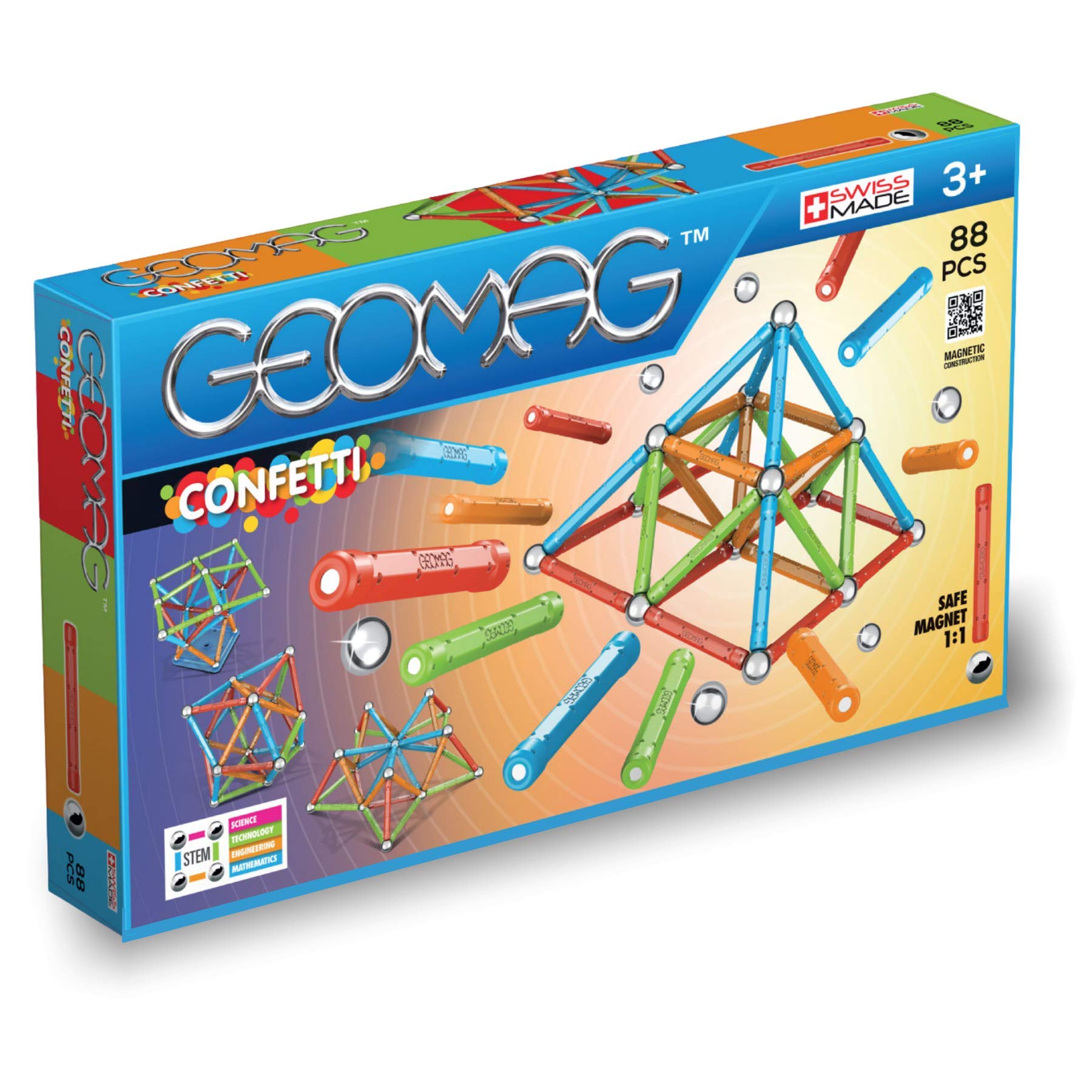 Geomag Magnetic Sticks and Balls Building Set | 88 Piece