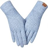 REACH STAR Winter Gloves for Women Touch Screen Thermal Lining Warm Gloves Cold Weather Christmas Gifts