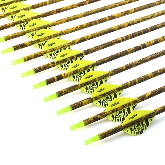 VERY100 Outdoor 31 Zoll 12 Pack Bogenschießen Reiner Carbon Pfeile 500 Spine Hunting ersetzen Broadhead für Compound und Recu