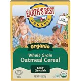 Earth's Best Organic Whole Grain Oatmeal Cereal, 8 Ounce