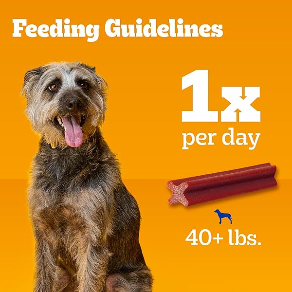 PEDIGREE DENTASTIX LARGE DOG TREATS, BACON FLAVOR, 1.67 LB. BAG (32 TREATS)
