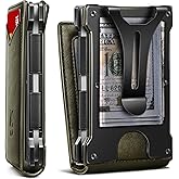 KEMISANT Men Wallet- Slim Wallet Money Clip For Gift Men in Front Pocket 12Cards-Metal Case with Magnetic Flip