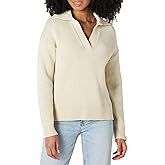 Amazon Essentials Women's Regular-Fit Midweight Cotton Polo Pullover Sweater