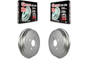 Genius Rear Coated Brake Drums Pair Replacement For 2006-2018 Toyota Yaris KG-101405