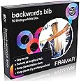 FRAMAR Backwards Bib Disposable Capes Salon, Protects Clients, Salon Chair & Salon Cape from Hair Dye, Disposable salon capes
